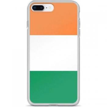 IPhone 8 Plus Emerald Green & White Flag Case