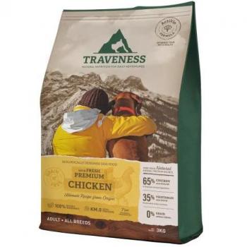 Alimentación Canina Pollo Natural Traveness – 12 kg sin grano