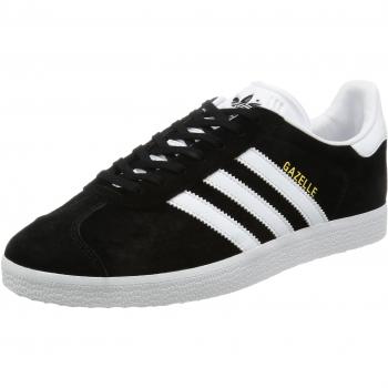 Adidas Gazelle, Sneakers Homme, Noir/Blanc/Métallique Or, 37 1/3 EU