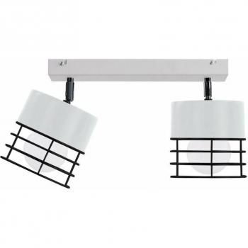 Ohio Ceiling Spotlight Bar Dual E27 50cm White-Black