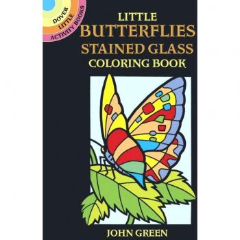 Little Butterflies Stained Glass Colouring Book