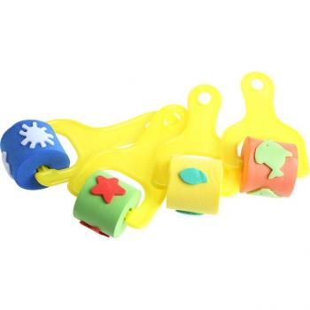 4Pcs Kids DIY Foam Paint Stamps