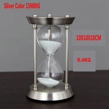Sablier décoratif en verre de sable