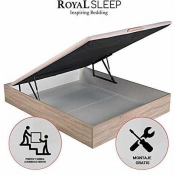 Canapé abatible Royal Sleep fácil apertura gran capacidad tapa 3D 105x190