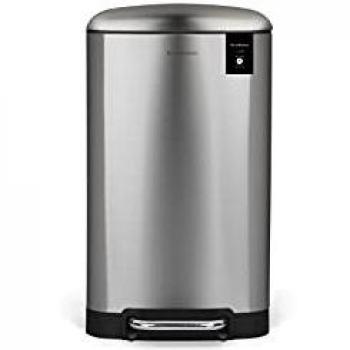 Pattumiera silenziosa 30 L Les Collectors argento