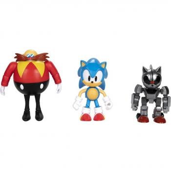 BLISTER 3 FIGURAS 30TH ANNIVERSARY SONIC THE HEDGEHOG 10CM DE JAKKS