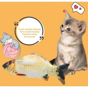 Catnip-Infused Electric Fish Toy