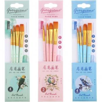 Holzpol-Perlglanz-Blau Pinselfreigabe – 10 Stück Aquarell/Öl/Nylon