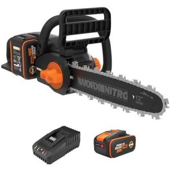 Tronçonneuse à batterie Worx, WG350E, incl. accu et chargeur