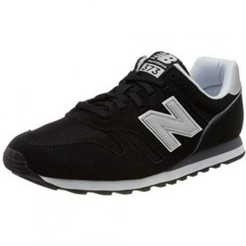 New Balance Uomo 373 Scarpe Basse, Black White