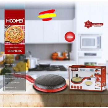 Tortilla Maker Hoomei: 20 cm, Superficie Anti-Adherente, Luz LED y Mango Protector