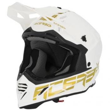 Acerbis X-Track 2024 Motocross Helm Weiss Gold 2XL männlich