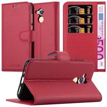 Cadorabo Custodia Smart con Coperchio Magnetico e Stand, Honor 6a – Rosso