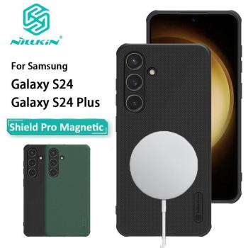 Nillkin Super Frosted Shield Pro Hülle für Galaxy S24+, Schwarz