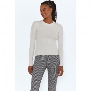 Noisy May Pullover Ship Écru Slim Fit Damen