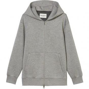 Marc O'Polo Relaxed Fit Kapuzenjacke grau XS