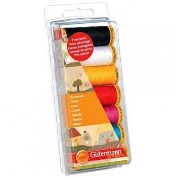 Gütermann Natural Cotton Thread Set, 7 Spools, 100m