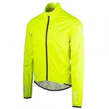 Wowow Wasser-Wind-Regenjacke De Muur gelb mit reflektierenden Oberflächen S