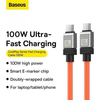 Baseus 100W Type-C Fast Charging Cable 1m Black