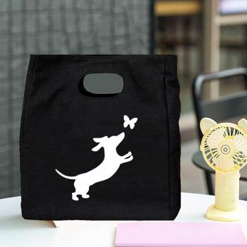 Bolsa Ecológica Térmica con Diseño de Perro y Mariposa para Oficina