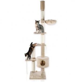 Lycce Deckenhöher Katzenbaum TOWER – Sisal & Plüsch, 230–260 cm