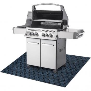 Revêtement thermique barbecue Vectra 800 – terrasse extérieure couleur bleu (100x150 cm)