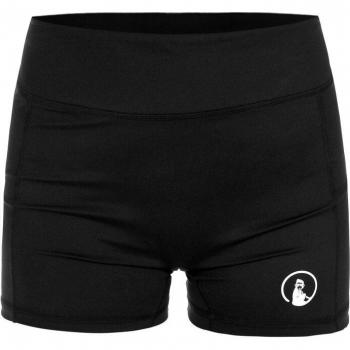 Black Quiet Please L Break Ball Shorts for Women