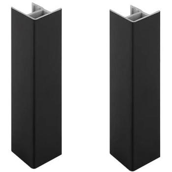 Jonction de plinthe PVC 120mm finition noire