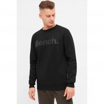 Schwarzer Herren‑Sweater BENCH LALOND (Größe 50) – 60 % Baumwolle, 40 % Polyester