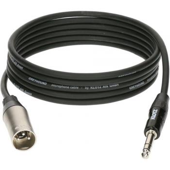 Câble Klotz Greyhound 3 m TRS Jack Mâle à XLR Mâle