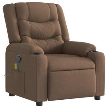 Stoffmassage‑Sessel Braun – vidaXL Version