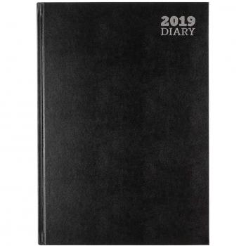 Ryman 2019 Calendar Diary A4 Black
