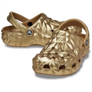 Metallic Pantoletten Clog 210002 von Crocs Gold 37,5