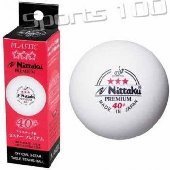 Bolas de tenis de mesa Nittaku 3 estrellas 40+ ITTF