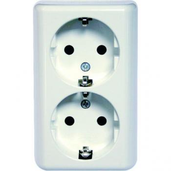 Enchufe 2x Simon Surface White