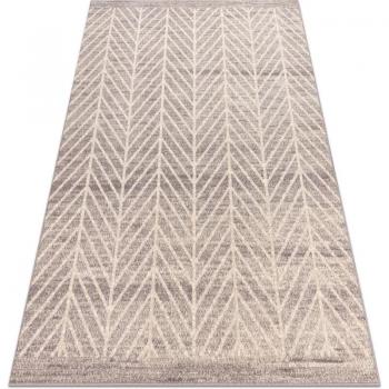 RUGSX Beige/Grey Herringbone Wool Rug 240x340 cm