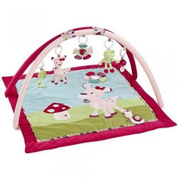 Fehn 076738 Baby-Reh Activity Deckel mit abnehmbaren Spielzeugen