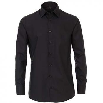 Venti Herren Businesshemdein Schwarz – Extra Long Version