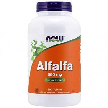 NOW Foods Alfalfa 650 mg – 500 Tablet Bottle