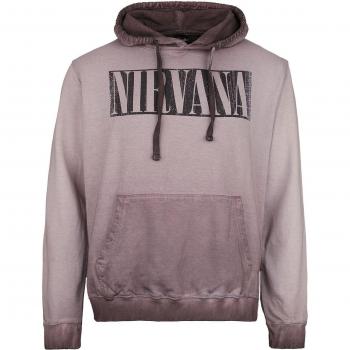 Nirvana Bandphoto Kapuzenpullover lila – Herren, S‑XXL