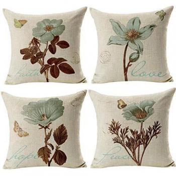 Set di Federa Gspirit 45x45 cm Retro Fiori