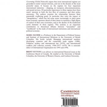 Governing Global Networks: International Regimes for Transportation and Communications