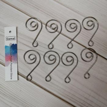 Chrome Metal Hook Hanger Connectors