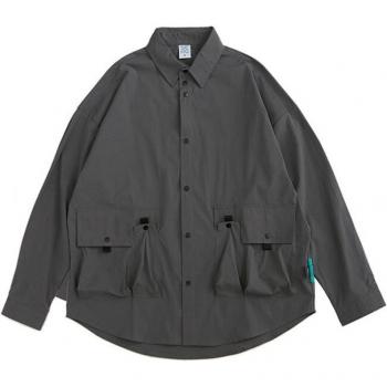Vintage Hip Hop Long Sleeve Shirt for Men 2111W