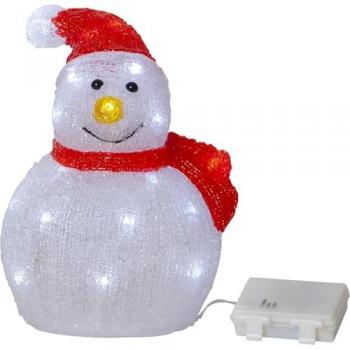 Weihnachts LED Figur Crystalo Schneemann