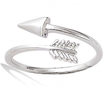 Love Arrow Silver Ring – 15x10 mm, 52 K