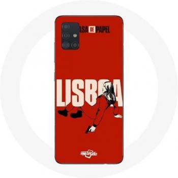 Fodera per Samsung Galaxy A71 La casa di carta disegno Lisboa