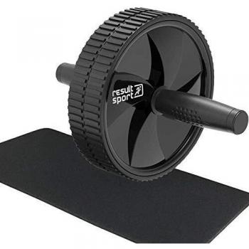 ResultSport Ab Roller Wheel with Knee Pad Mat