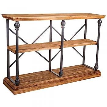 WANDERLUST DECO Estantería de metal y madera marrón 120x35x79,5