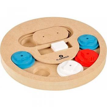 Juguete de Inteligencia Karlie Flamingo “Boney” Madera 23 cm – Ideal para Cachorros